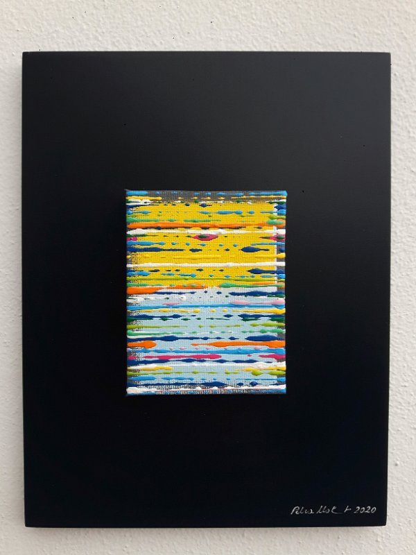 Coloured lines 11 2020, 22x17, Acryl-Lack LW, SOLD